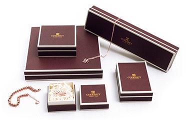 A beautiful Black Soft-touching paper covered jewellery box with drawers