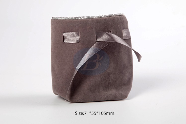 custom printed velvet pouch