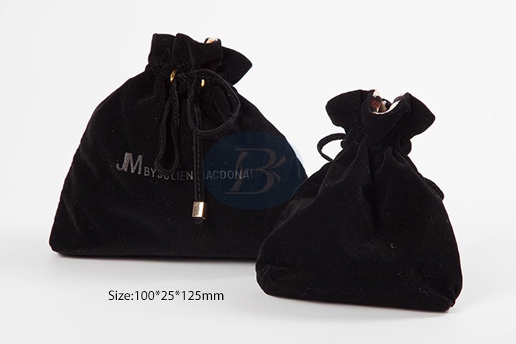 black fabric jewellery bags bag