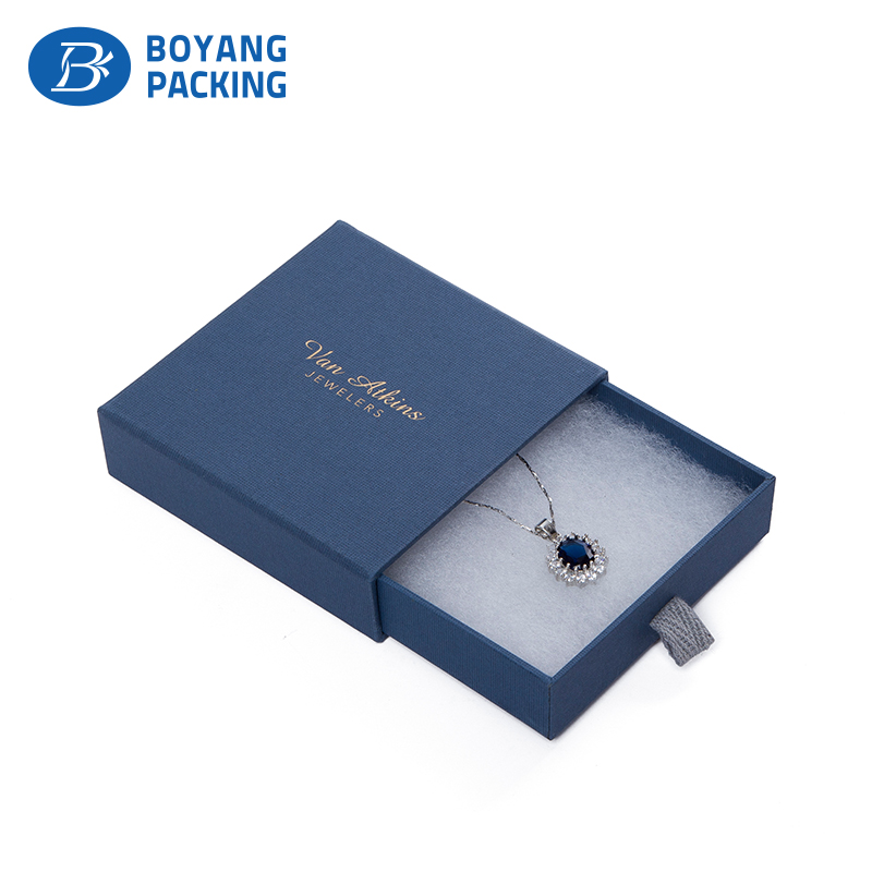 customized jewelry drawer type paper box, paper jewelry box