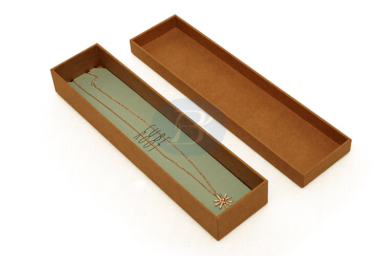 custom paper necklace jewelry packaging