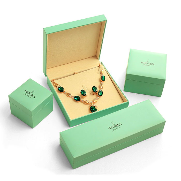 Luxury customized logo printed necklace case, custom best jewelry box