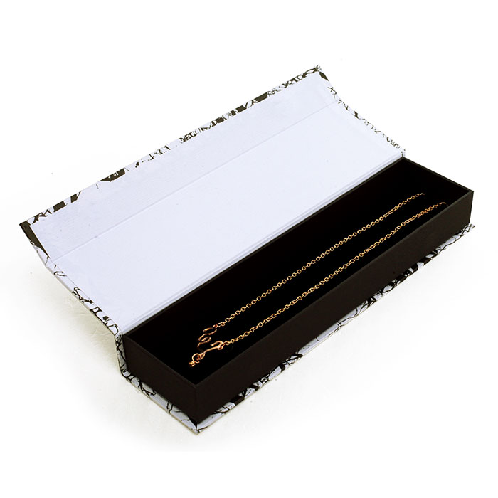 Custom white-and-black jewelry box
