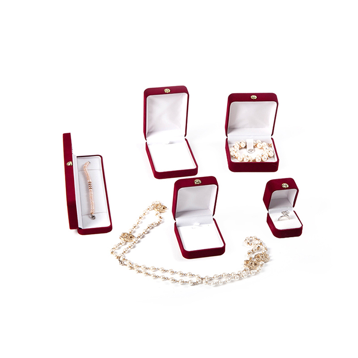 Custom small velvet jewelry box