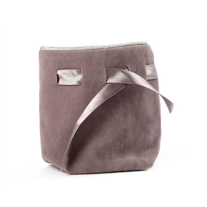 custom printed velvet pouch