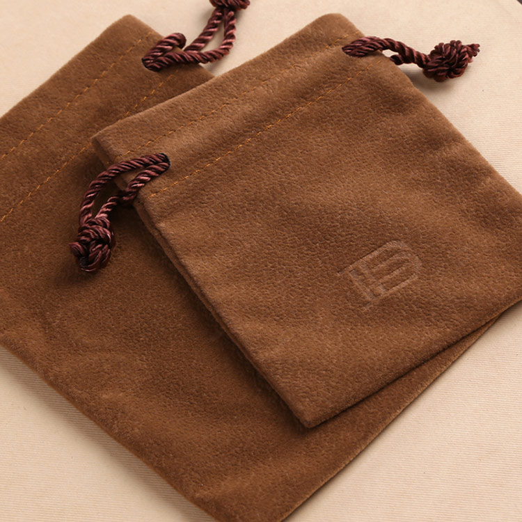 custom small drawstring gift pouches