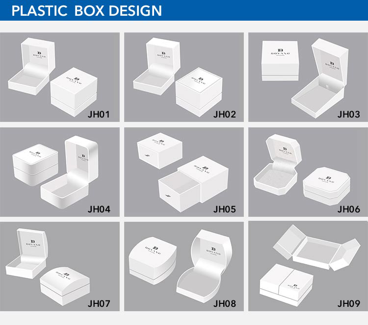 Custom plastic ring box style