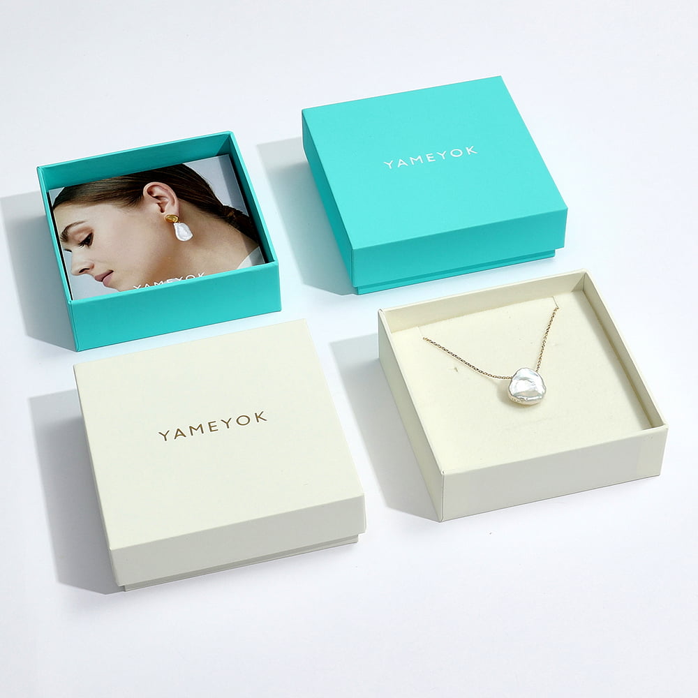custom necklace gift paper box packaging