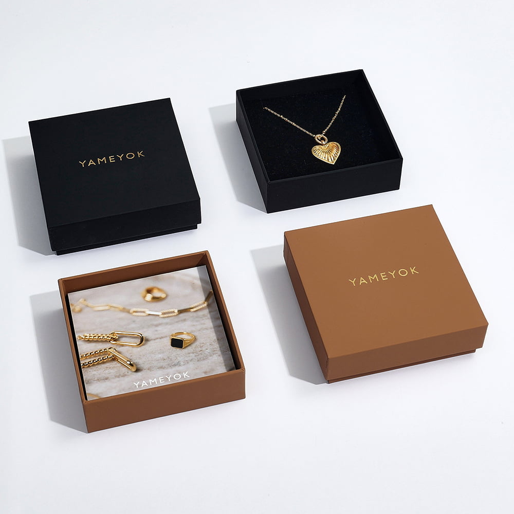 custom necklace gift paper box packaging