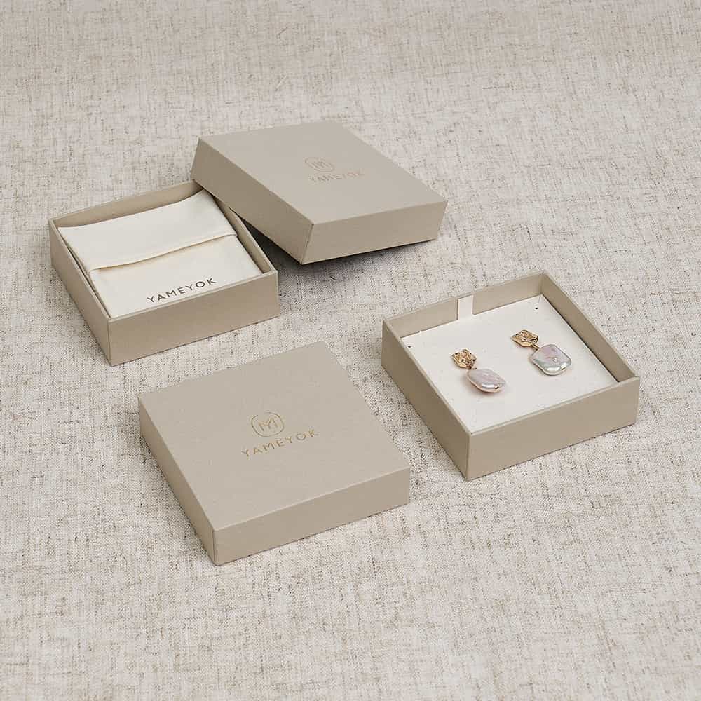 custom logo jewelry set packaging box
