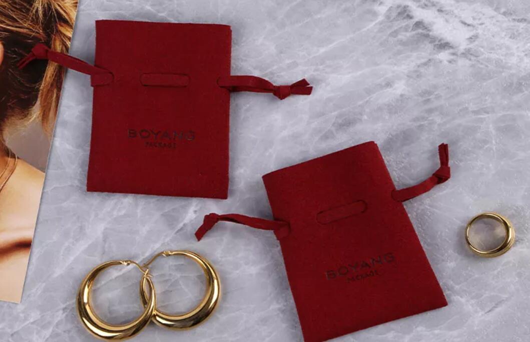 custom jewelry drawstring bags