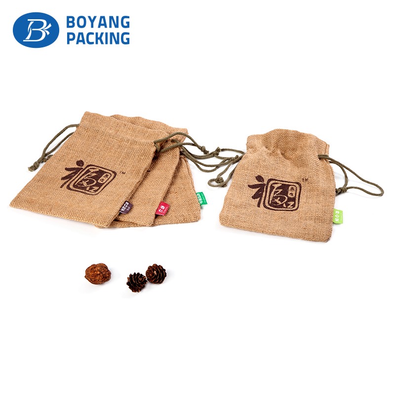 Customized logo jute bag