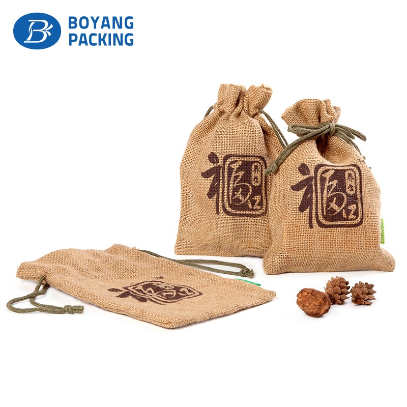 Customized logo jute bag