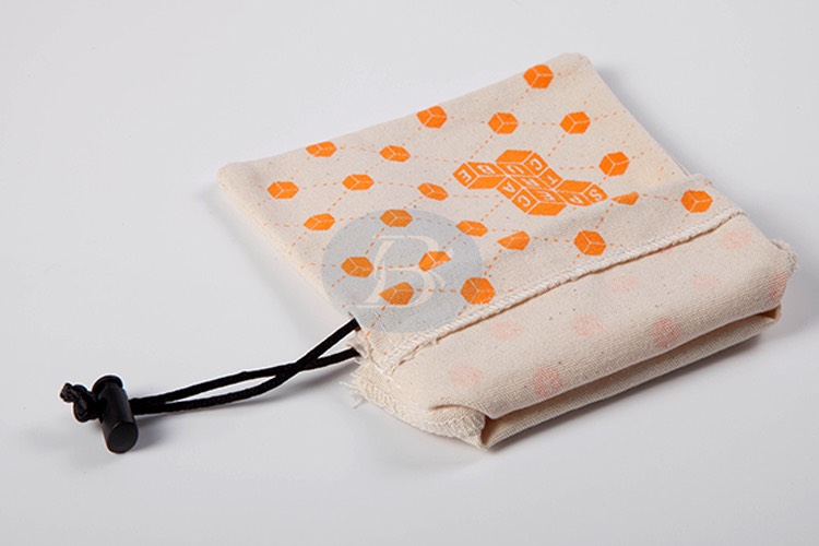 custom mini cotton drawstring bags