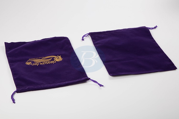 High quality violet custom velvet pouch for jewelry - Jewelry bags