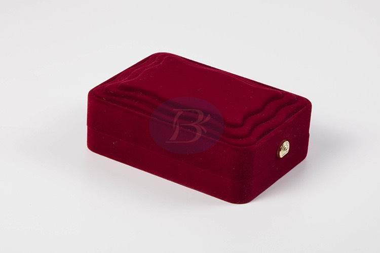 customized red flocking box