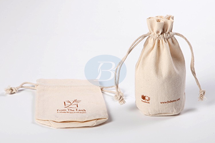 custom cotton drawstring gift bag