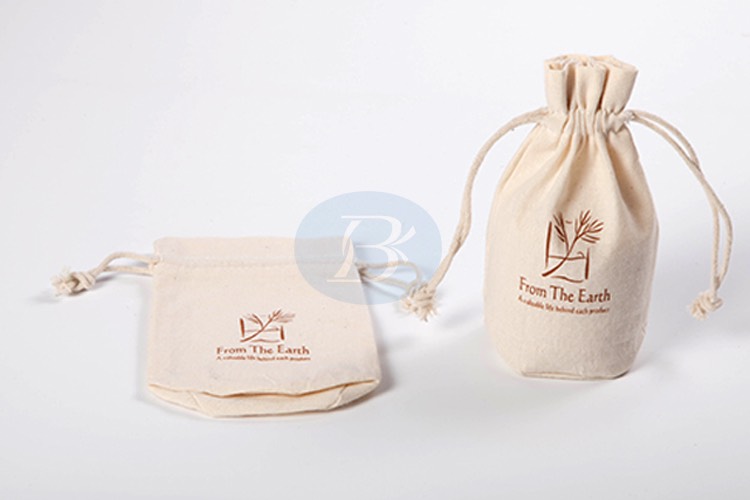 custom cotton drawstring gift bag