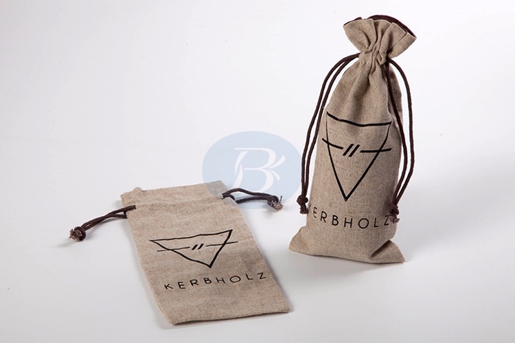 Wholesale cheap jute drawstring bag