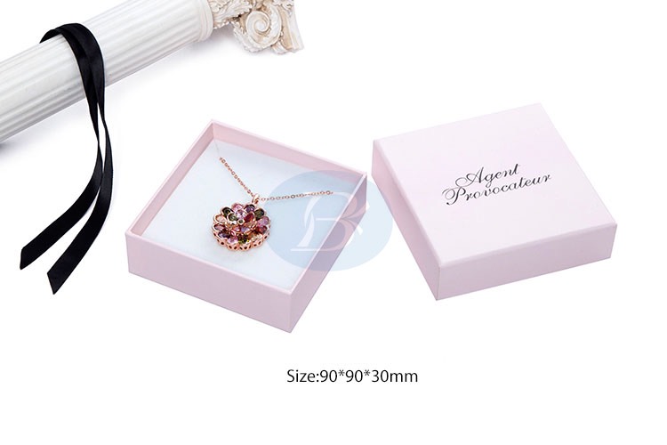 custom jewelry box pink