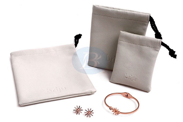 Customized PU leather jewelry pouch