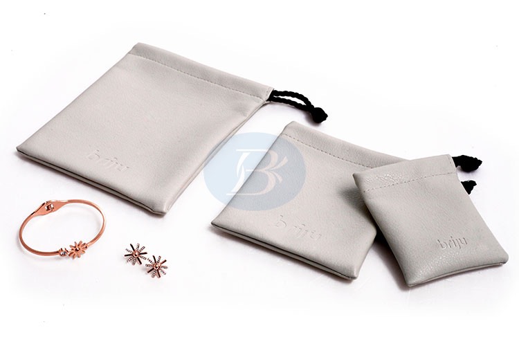 Customized PU leather jewelry pouch