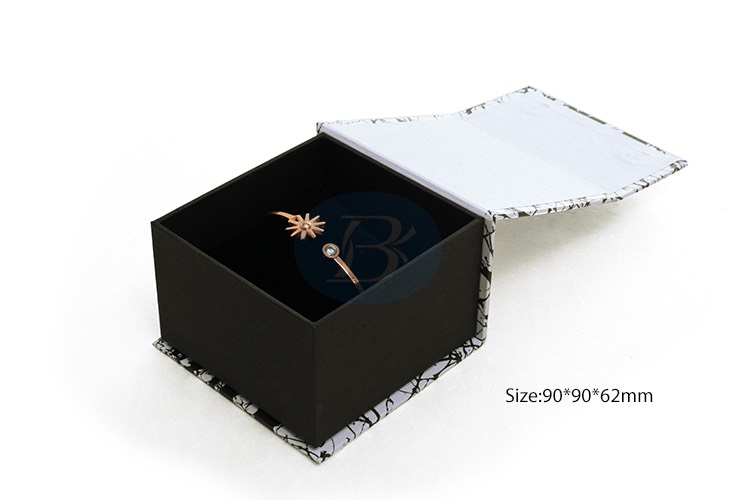 Custom white-and-black jewelry box