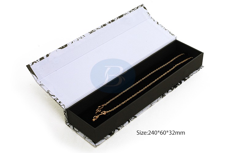 Custom white-and-black jewelry box