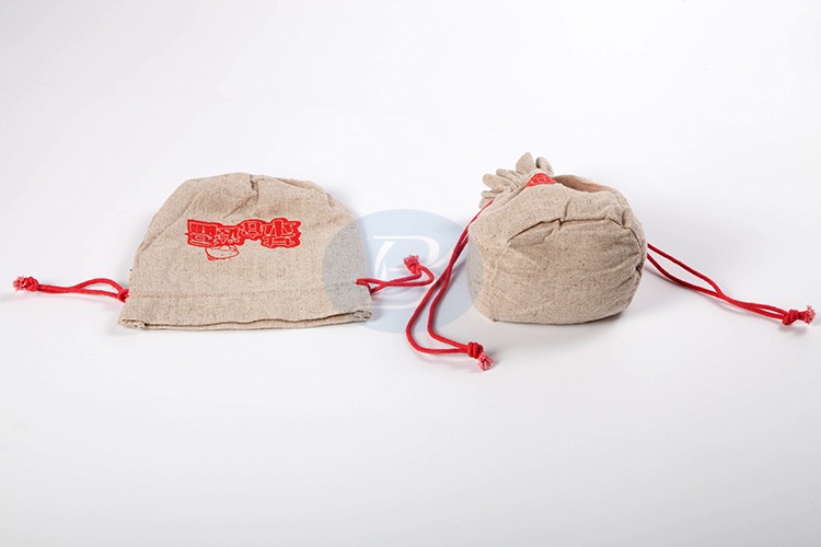 round linen bag wholesale