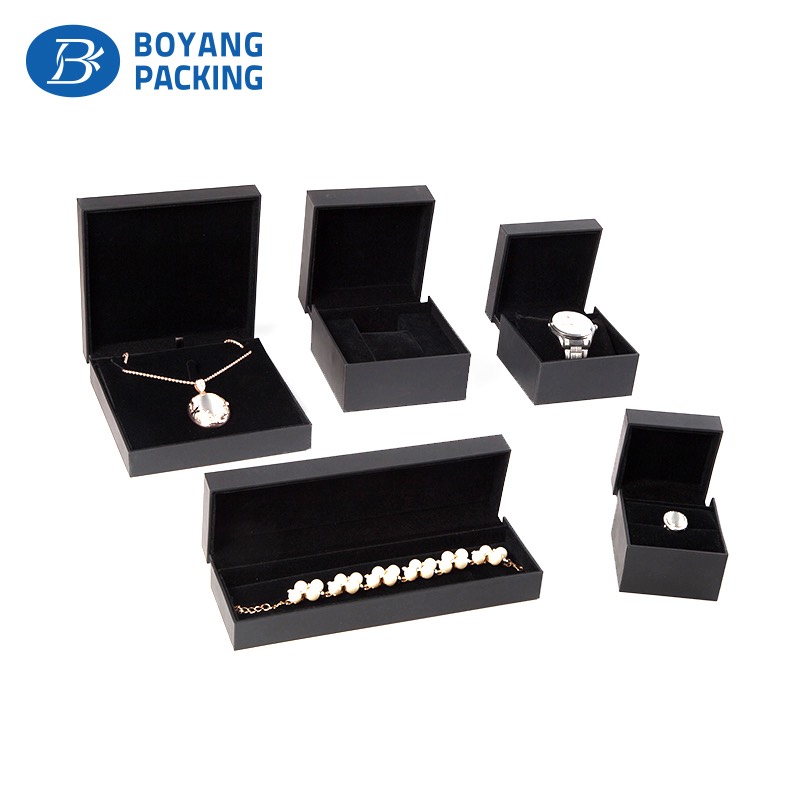 Luxury custom black Jewelry gift box Jewelry packaging sets
