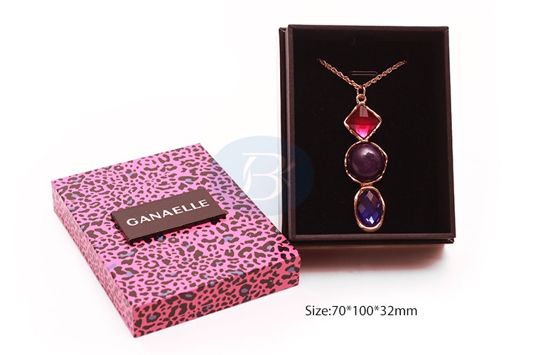 custom purple pattern pendant boxes