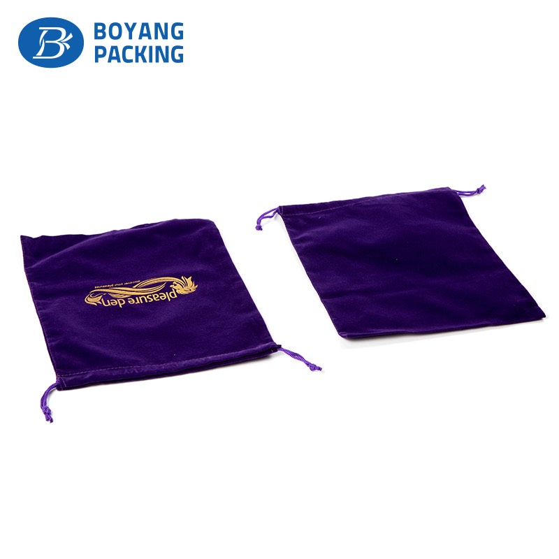 high quality violet velvet pouch for jewelry Jewelry bag&pouch