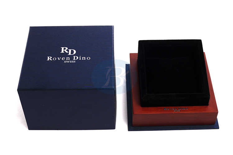 blue wooden watch box suppliers