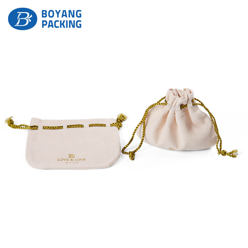 Drawstring jewelry bags, velvet fabric pouch factory Jewelry bag&pouch