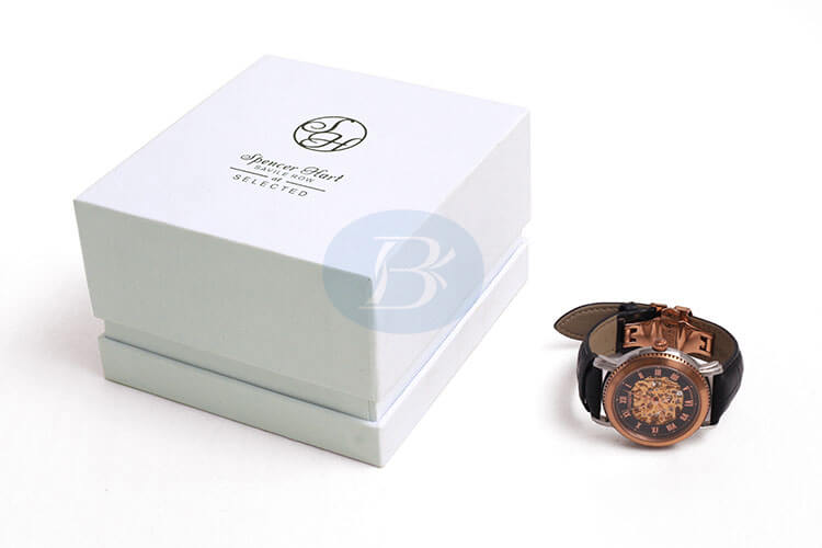 Wholesale white paper watch box