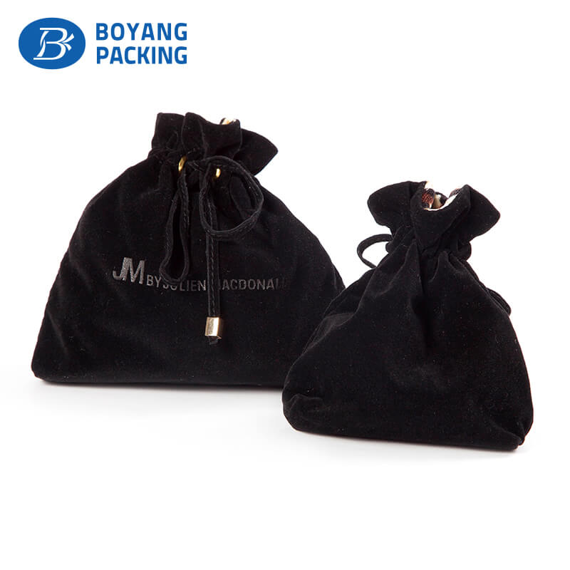 Velvet drawstring bags, velvet bag with drawstring factory Jewelry