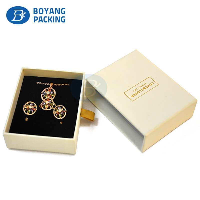 Low price promotion exquisite custom paper jewelry packaging boxes