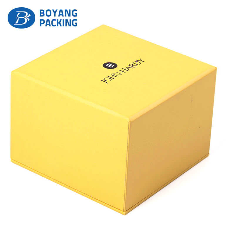 Custom yellow paper jewelry boxes, earing gift box manufacturers