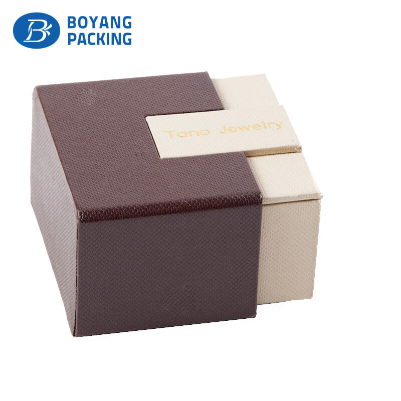 Custom drawer paper ring box