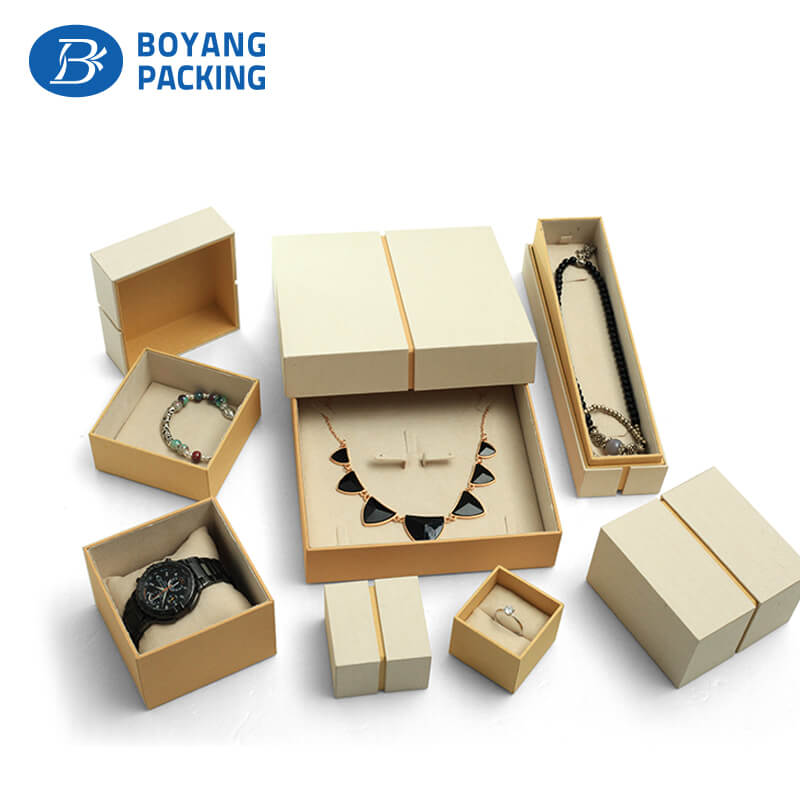 Rich experience jewelry box wholesale, paper jewelry boxes, plastic