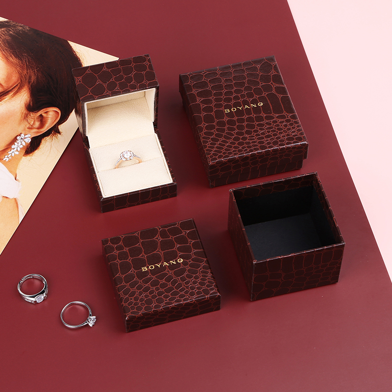 Custom Logo Luxury Jewelry Storage Small Unique Wedding Necklace Packaging Ring Gift Box