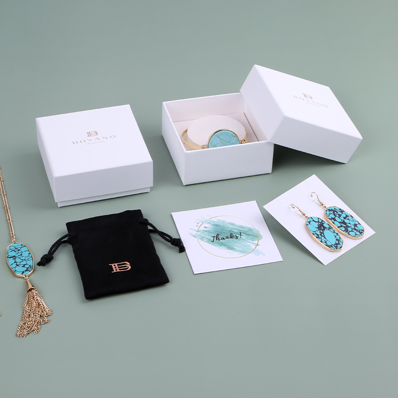 Custom Logo Paper Branded Necklace Jewelry Bracelet Packaging