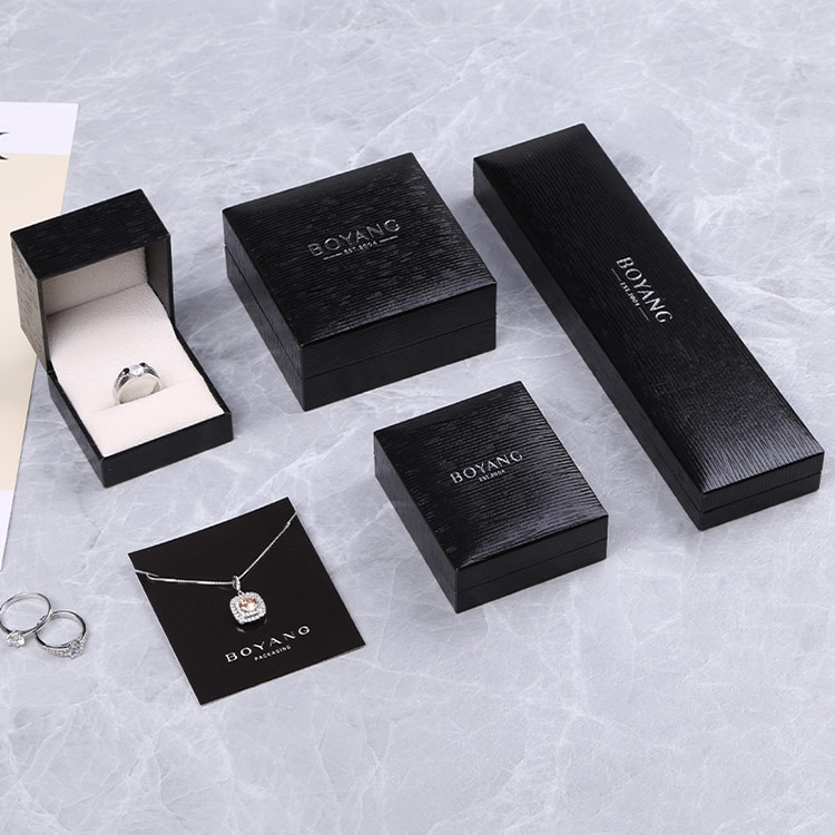 Factory Hot Sell Custom logo Luxury Printed Ring Box Jewelry Storage Packaging Necklace Ring Box