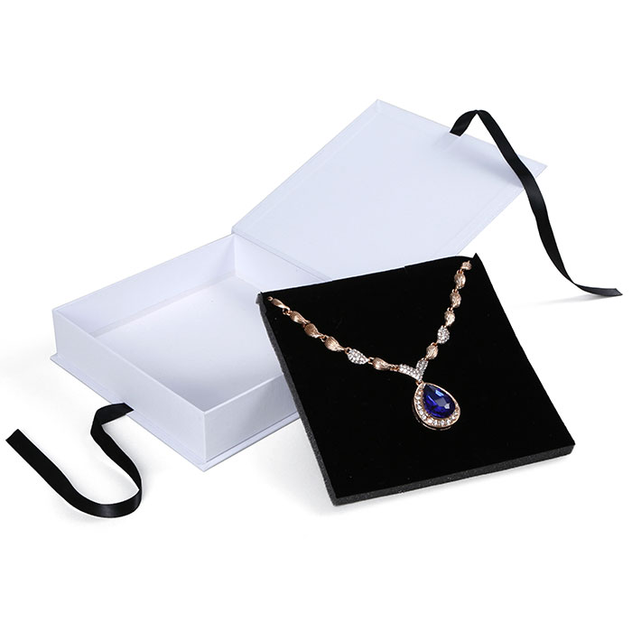 Environmentally friendly necklace box wholesale, jewelry packaging box factory