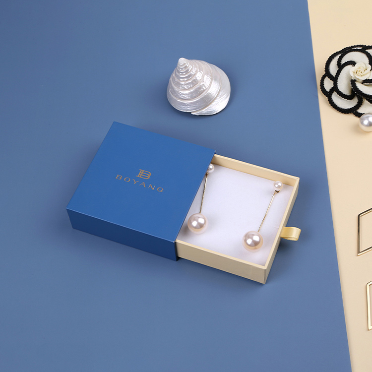 Best quality luxury sliding drawer custom small earring boxes