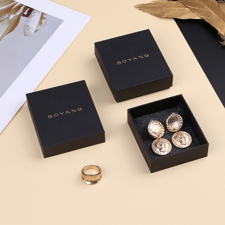Exquisite custom luxury cardboard gift earring paper box