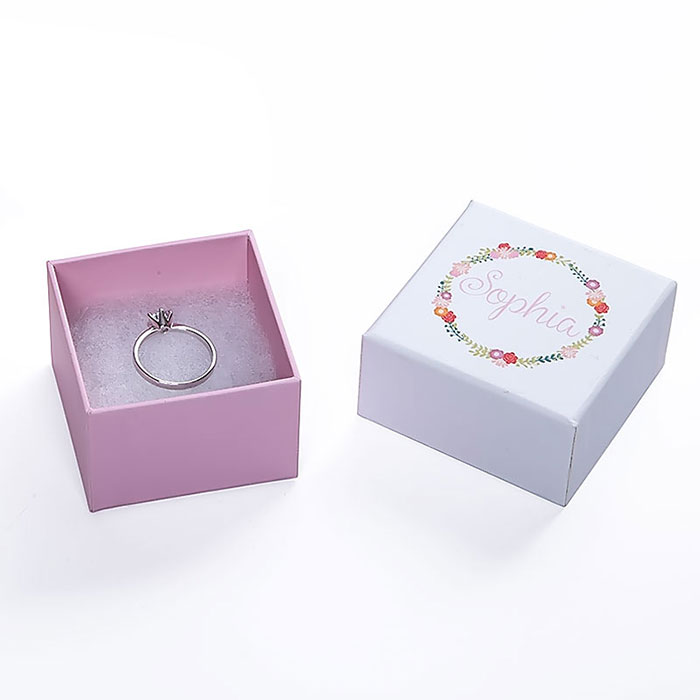 Custom womens white jewelry boxes