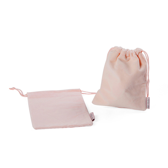 custom pink velvet bag