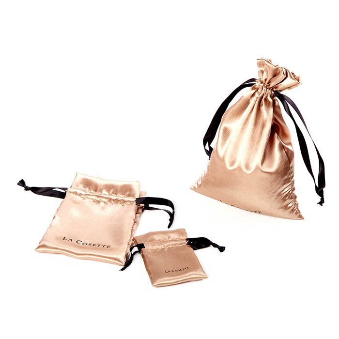custom satin pouch for jewelry