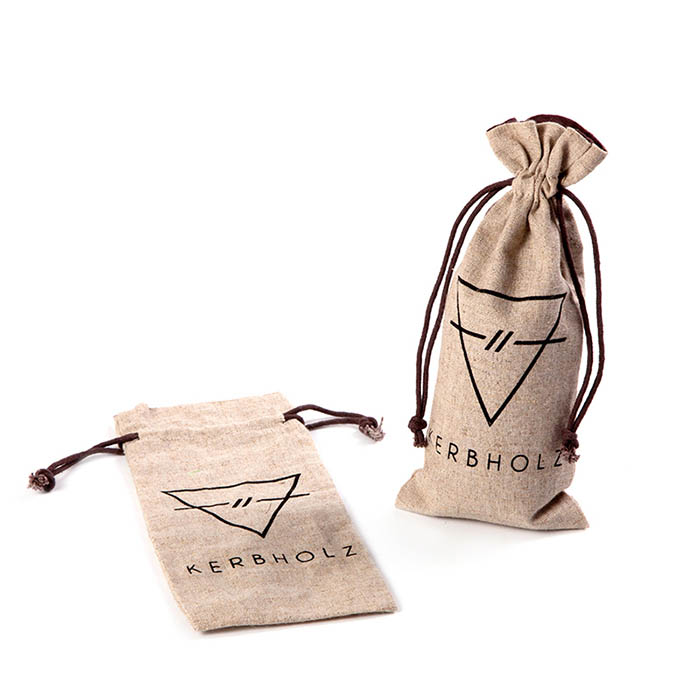 Wholesale logo customized jute drawstring bag